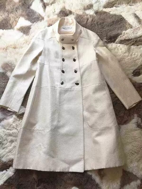 Valentino Valentino White Silk Satin Trench Coat - dmc Size US XS / EU 42 / 0 - 2 Thumbnail
