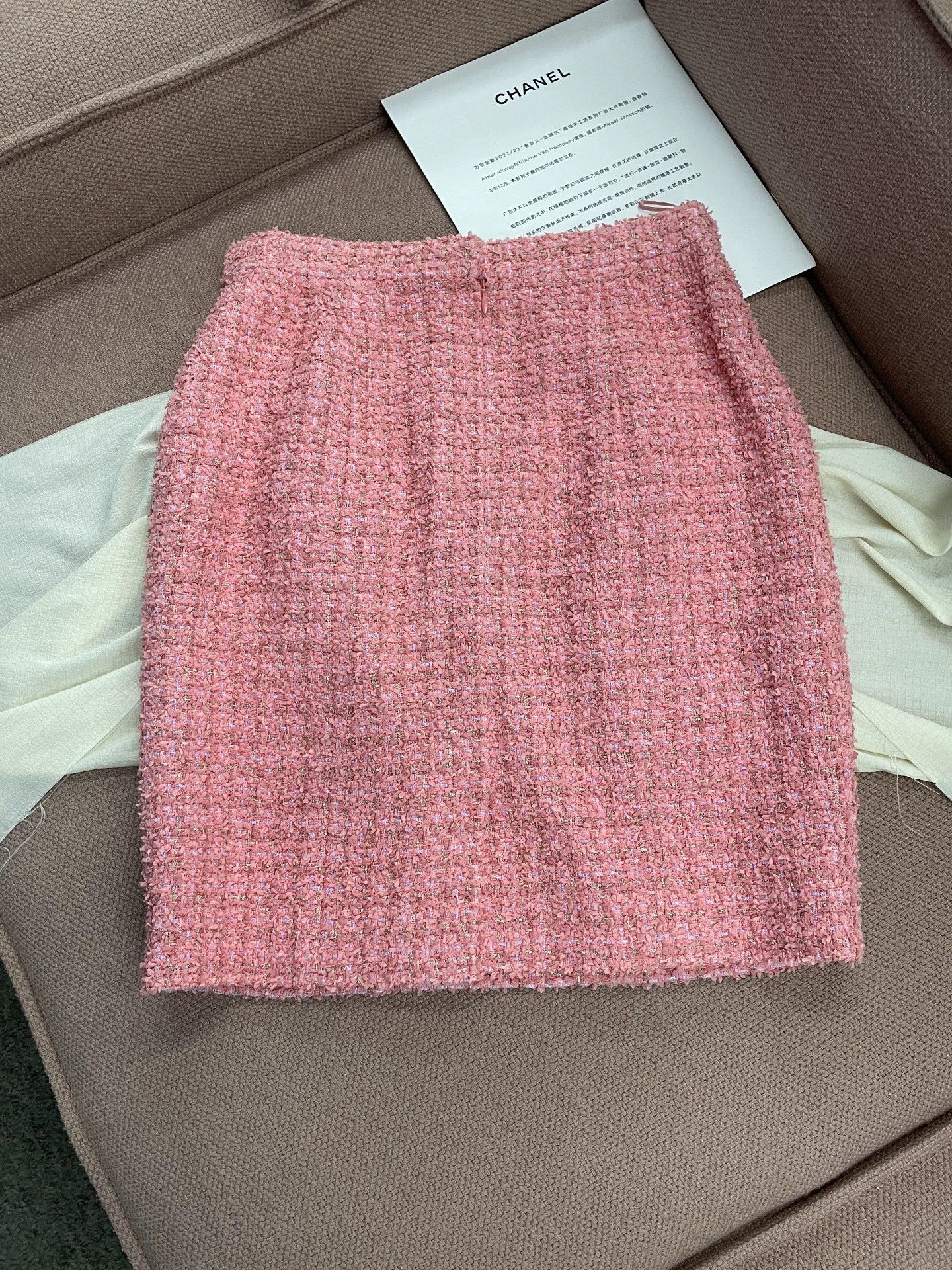 Chanel Chanel Pink Tweed Mini Skirt - dmc Size US 31 - 3 Thumbnail