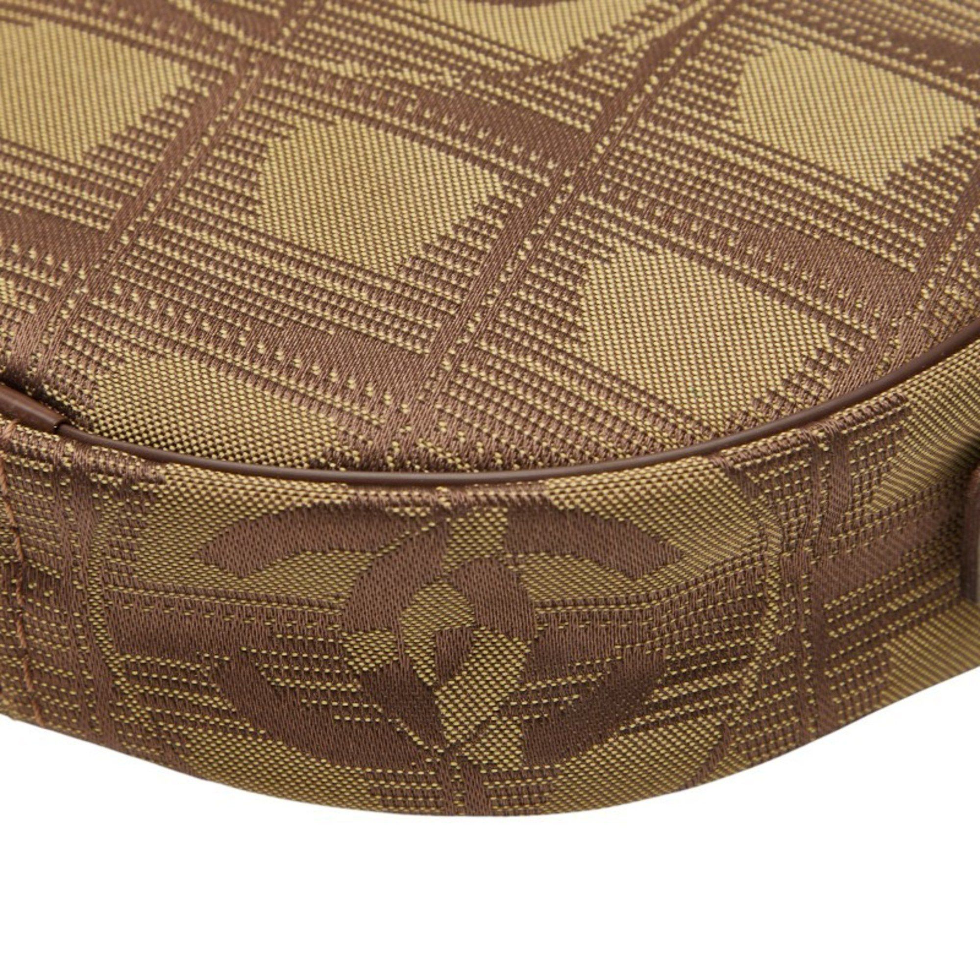 Chanel Chanel New Travel Line Round Pouch in Brown and Khaki Canvas Leather for Women Size ONE SIZE - 5 Thumbnail