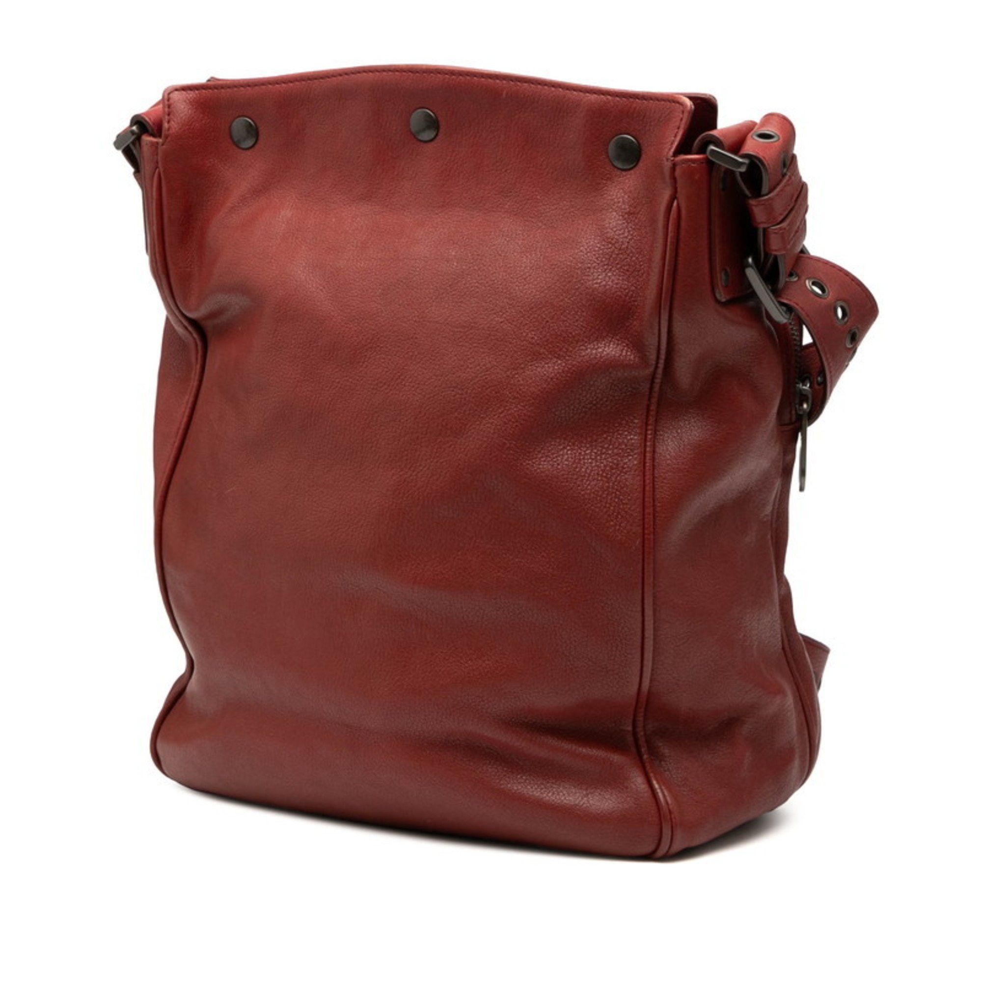 Bottega Veneta Bottega Veneta Intrecciato Shoulder Bag in Red Leather for Women Size ONE SIZE - 2 Thumbnail
