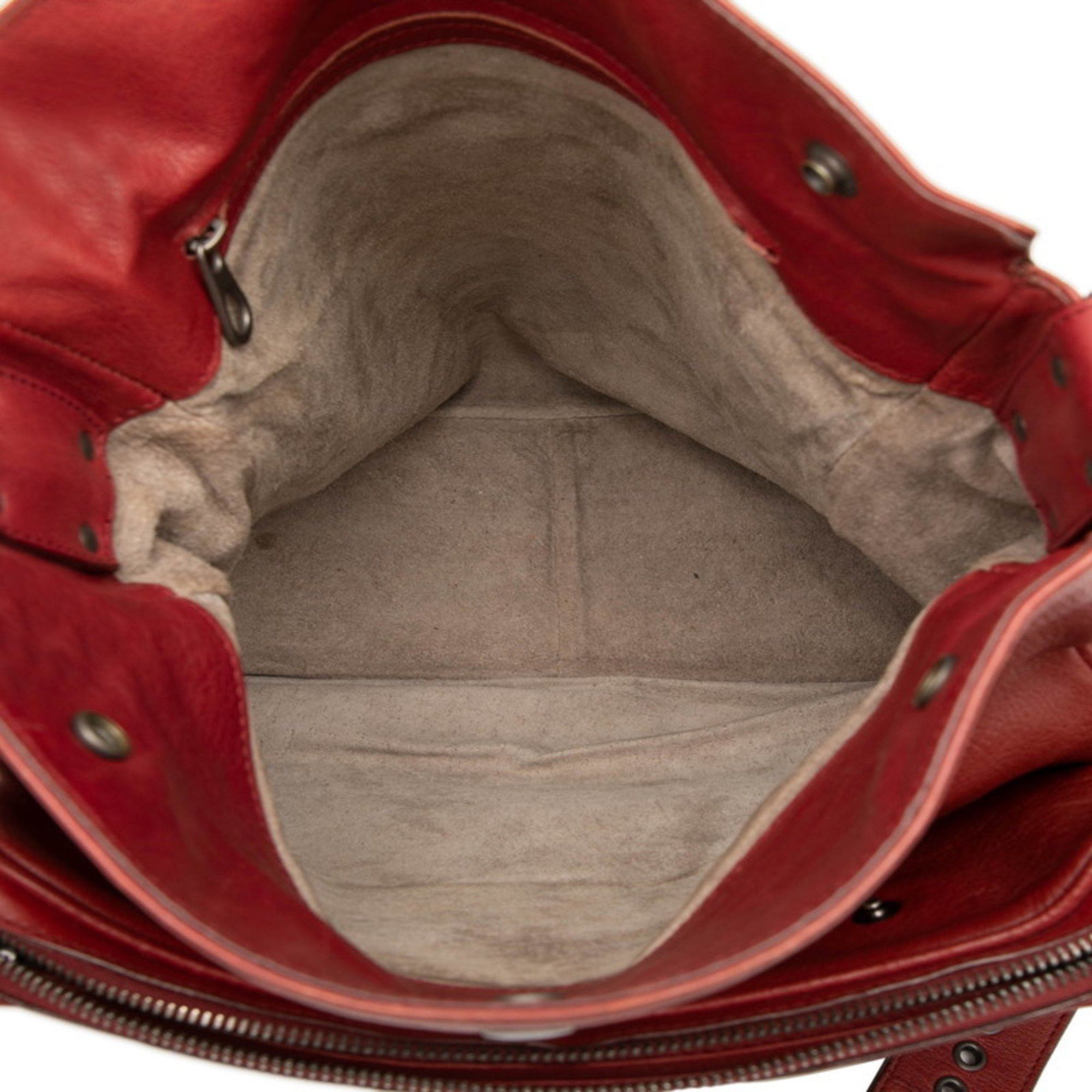 Bottega Veneta Bottega Veneta Intrecciato Shoulder Bag in Red Leather for Women Size ONE SIZE - 5 Thumbnail