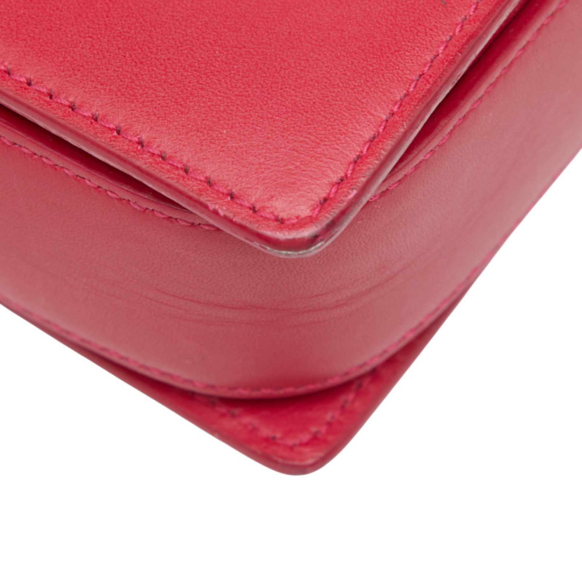 Saint Laurent Paris Saint Laurent Classic Lulu Crossbody Shoulder Bag in Pink Leather for Women Size ONE SIZE - 6 Thumbnail