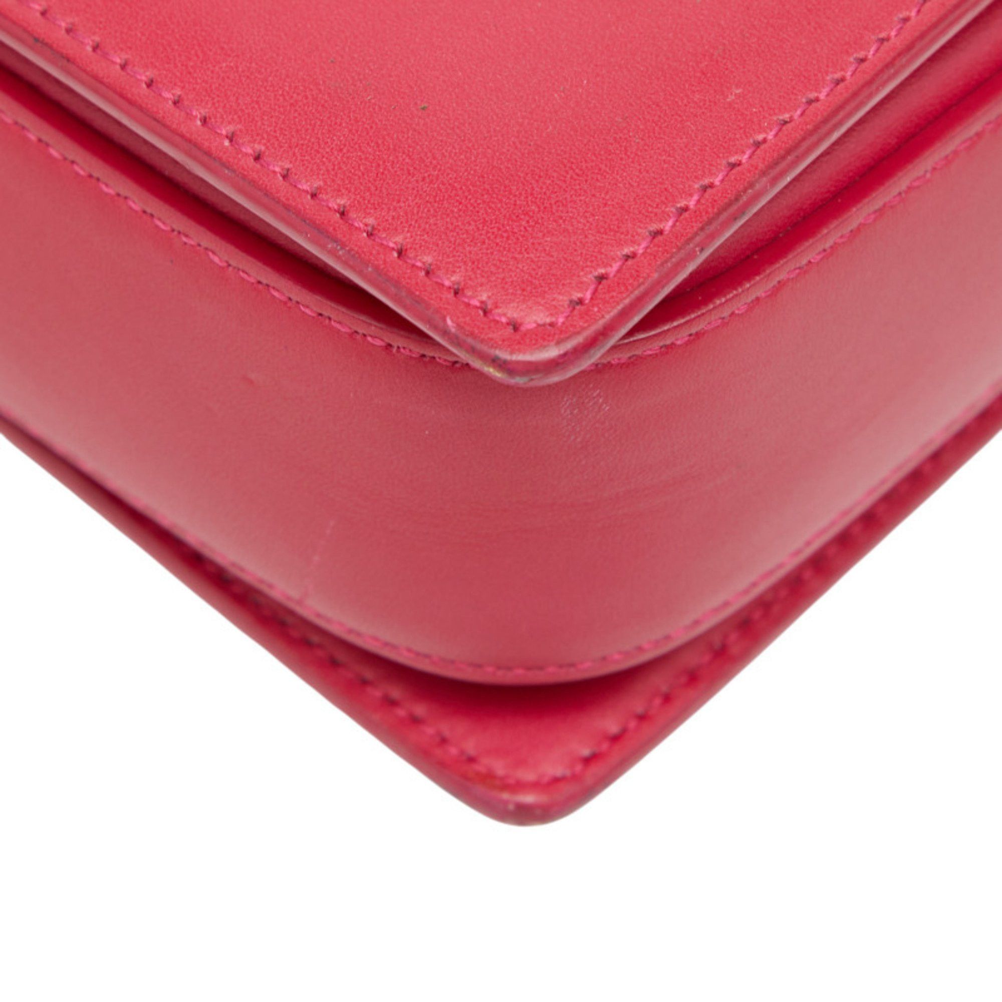 Saint Laurent Paris Saint Laurent Classic Lulu Crossbody Shoulder Bag in Pink Leather for Women Size ONE SIZE - 4 Thumbnail