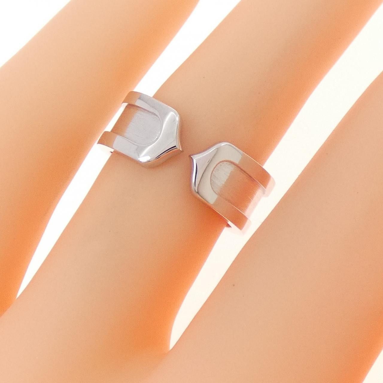 Cartier Cartier Cartier C2 750 White Gold Ring Size 6 Metal Ring B4040500 DUTY FREE for USA Size ONE SIZE - 5 Thumbnail