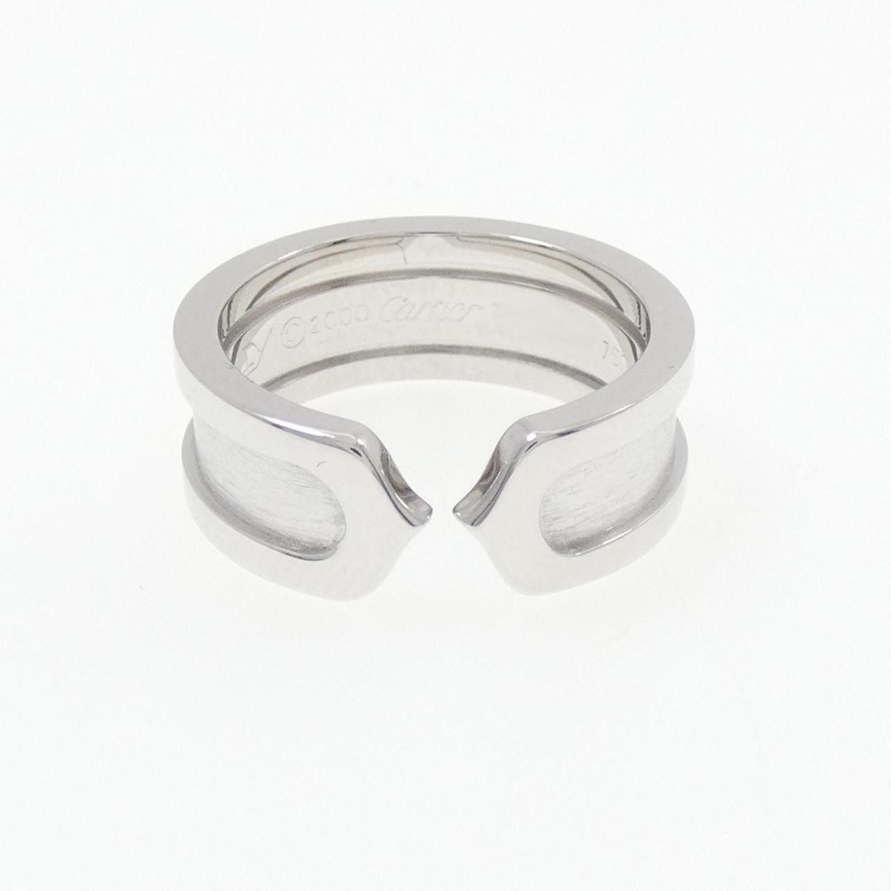 Cartier Cartier Cartier C2 750 White Gold Ring Size 6 Metal Ring B4040500 DUTY FREE for USA Size ONE SIZE - 2 Thumbnail