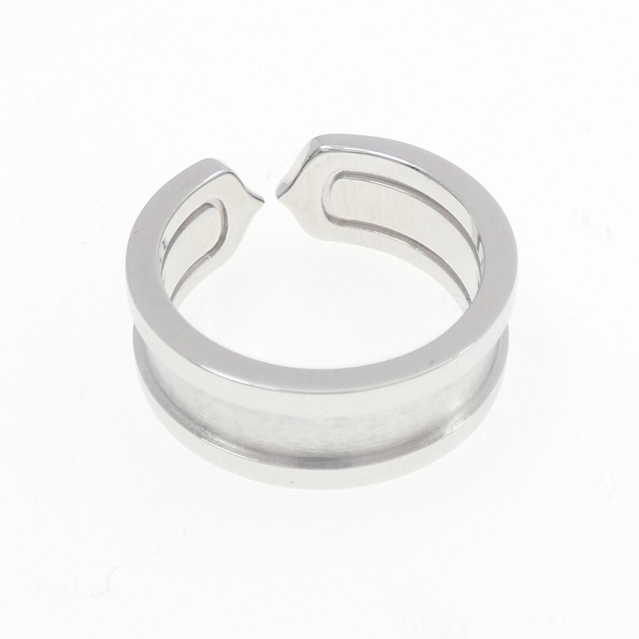 Cartier Cartier Cartier C2 750 White Gold Ring Size 6 Metal Ring B4040500 DUTY FREE for USA Size ONE SIZE - 3 Thumbnail
