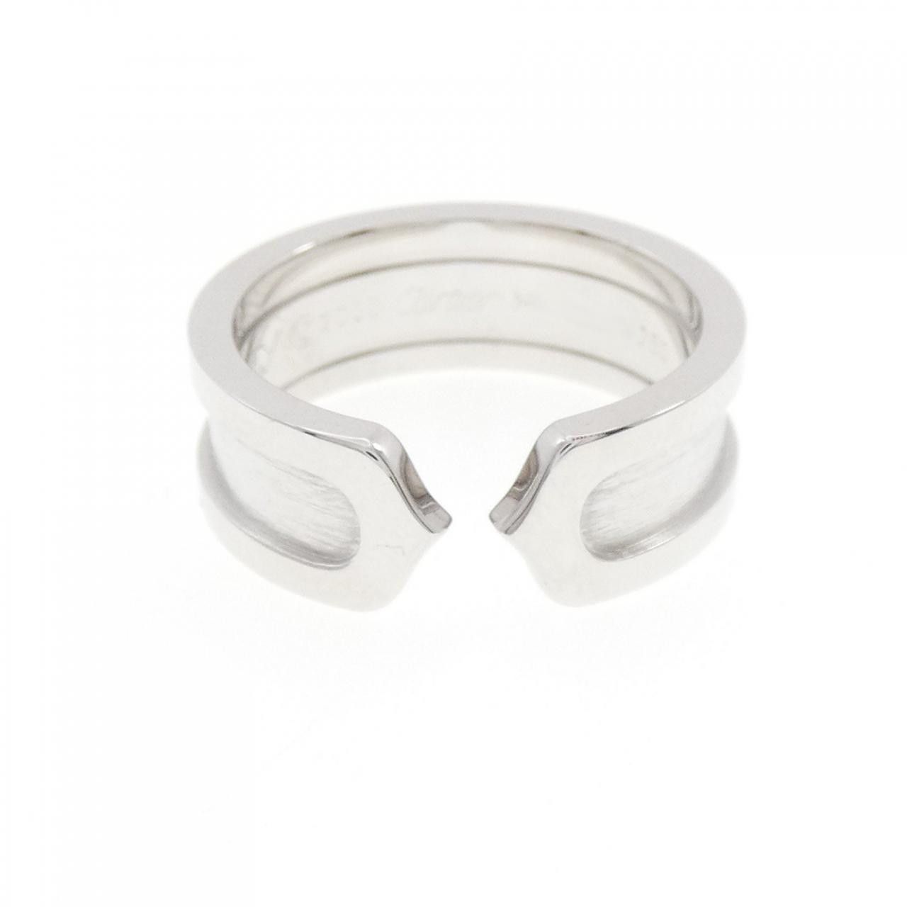 Cartier Cartier Cartier C2 750 White Gold Ring Size 8.5 Metal Ring B4040500 DUTY FREE for USA Size ONE SIZE - 2 Thumbnail