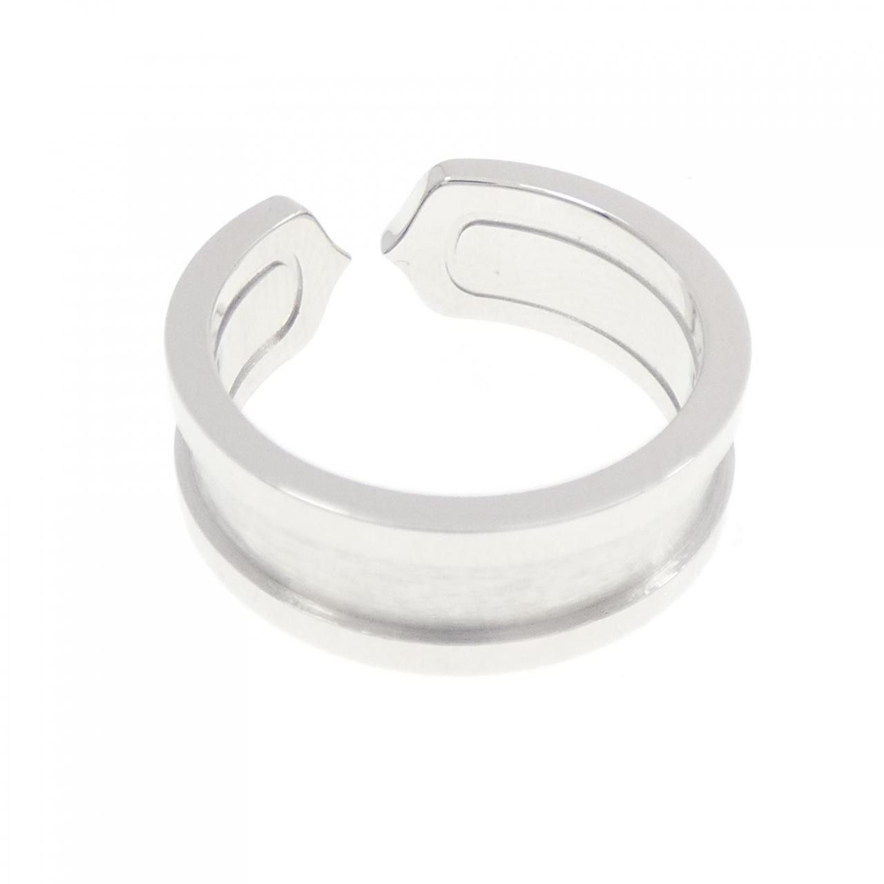 Cartier Cartier Cartier C2 750 White Gold Ring Size 8.5 Metal Ring B4040500 DUTY FREE for USA Size ONE SIZE - 3 Thumbnail