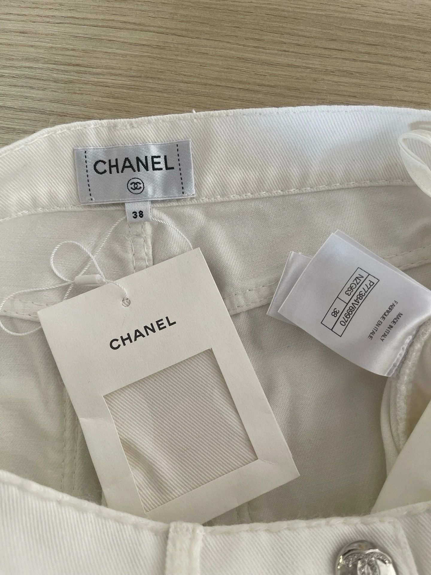 Chanel Chanel 2024 Coco Neige White Denim Jeans - dmc Size US 38 / EU 54 - 3 Thumbnail