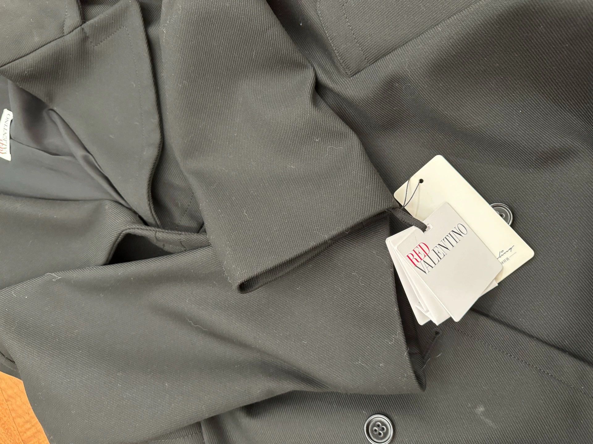 Valentino Red Valentino Black Wool Coat - dmc Size US M / EU 48-50 / 2 - 7 Thumbnail
