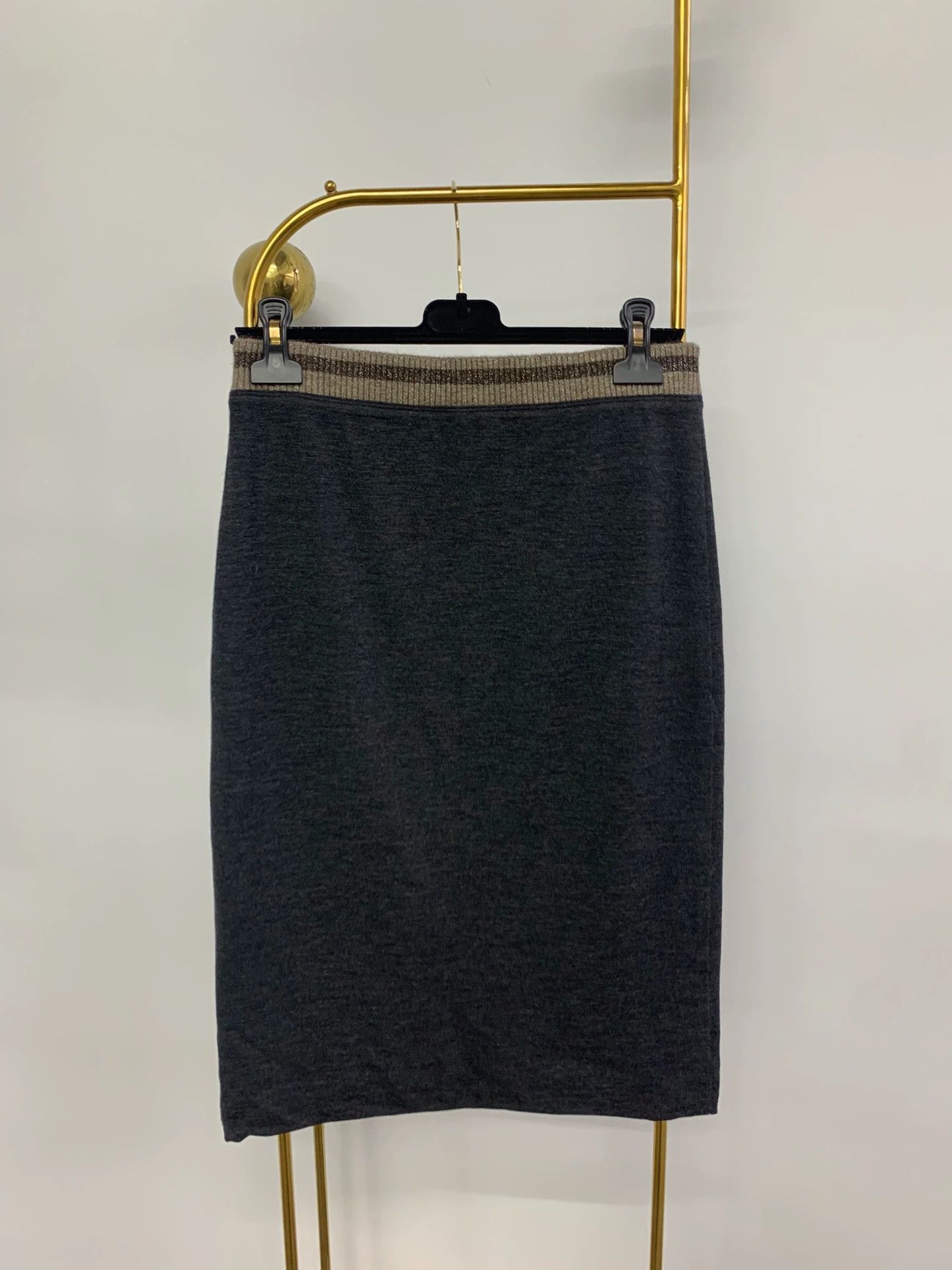 Brunello Cucinelli Brunello Cucinelli Wool Knit Skirt - dmc Size US 31 - 2 Thumbnail