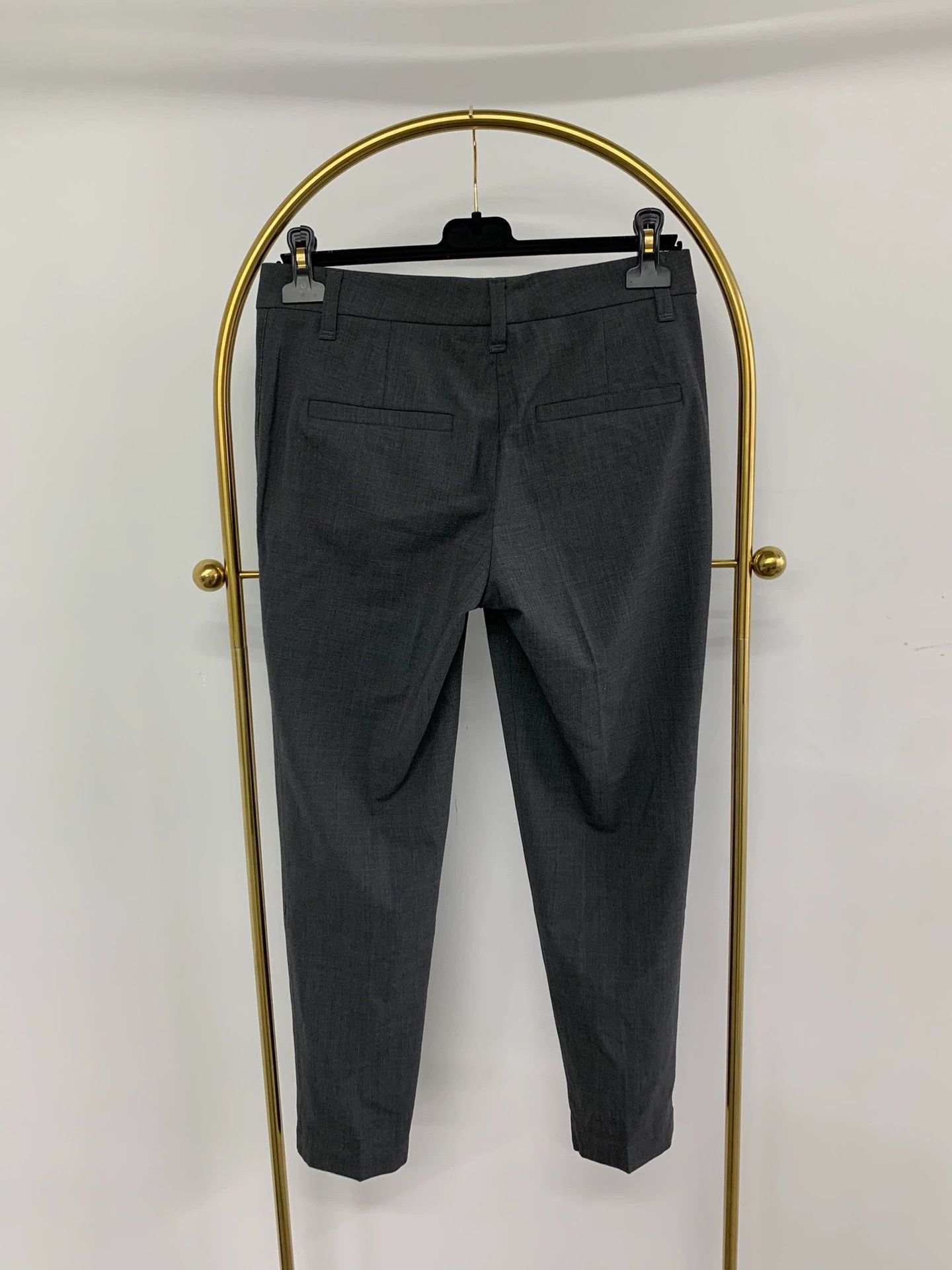 Brunello Cucinelli Brunello Cucinelli Gray Beaded Trousers - dmc Size US 31 - 3 Thumbnail