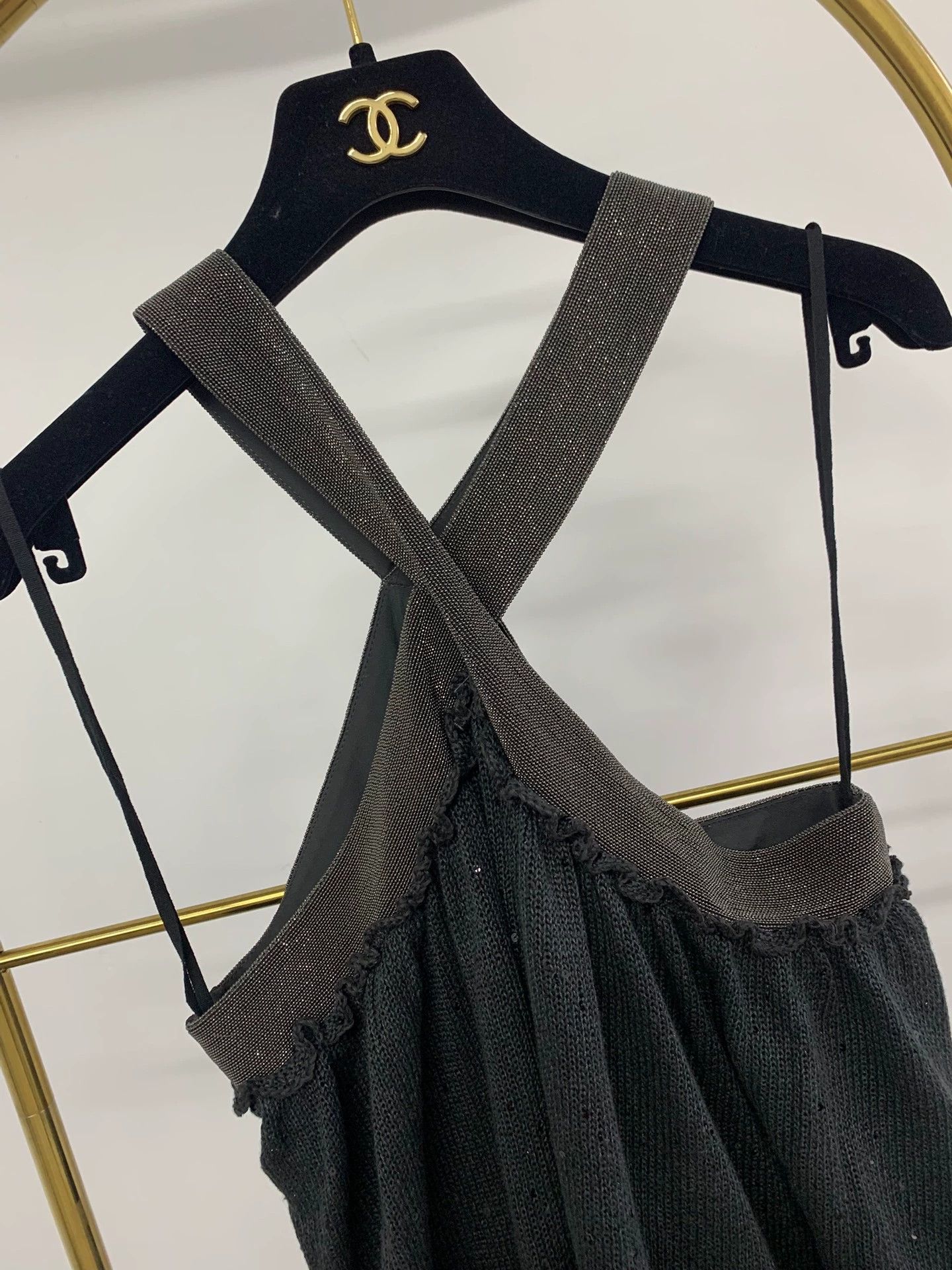 Brunello Cucinelli Brunello Cucinelli Black Halter Dress - dmc Size US M / EU 48-50 / 2 - 2 Thumbnail
