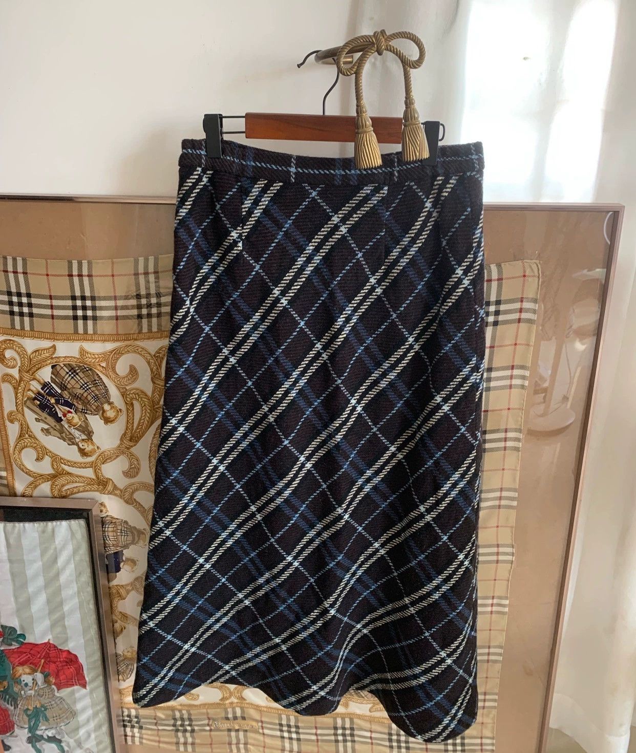 Burberry Burberry Checked Long Wool Skirt - dmc Size US 36 / EU 52 - 4 Thumbnail