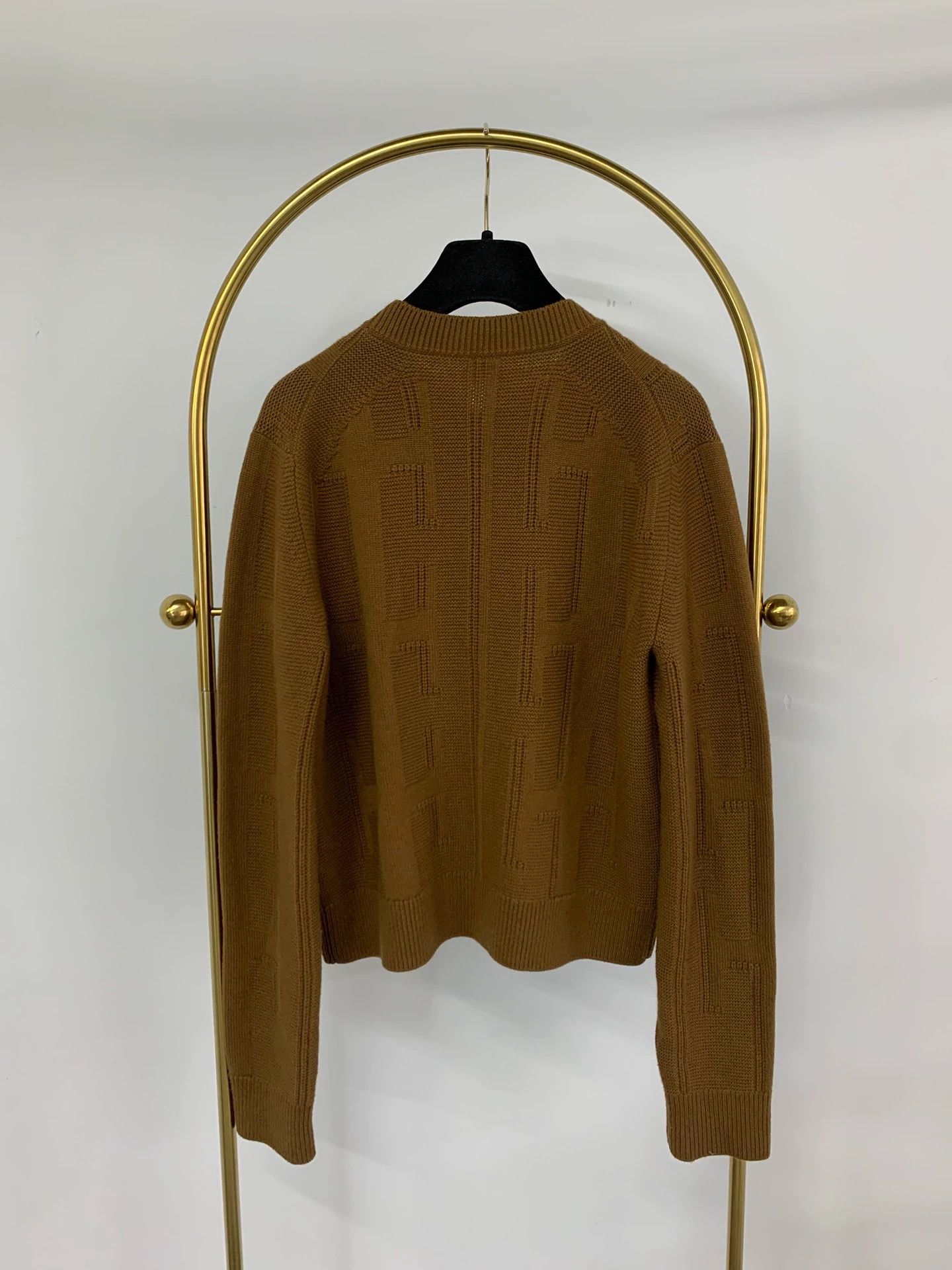 Hermes Hermes Brown Patterned Sweater - dmc Size US M / EU 48-50 / 2 - 2 Thumbnail