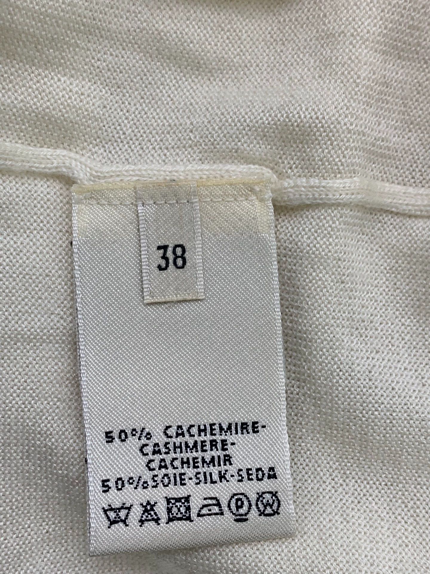 Hermes Hermes White Cashmere Turtleneck Sweater - dmc Size US M / EU 48-50 / 2 - 5 Thumbnail
