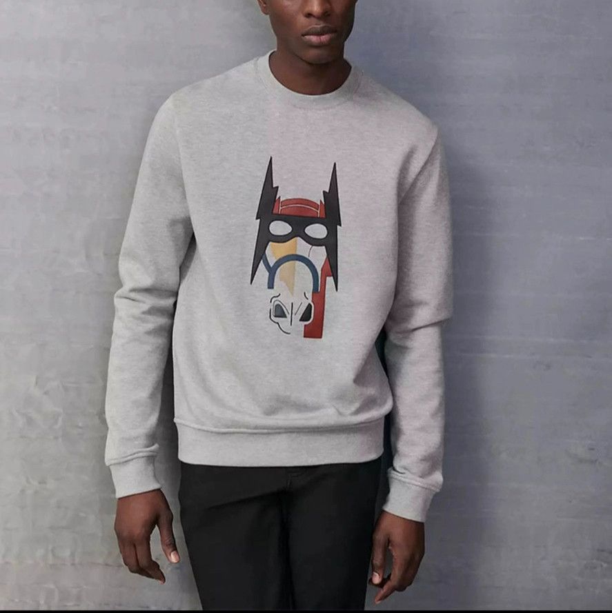 Hermes Hermes Men's Gray Long-Sleeve Sweatshirt - dmc Size US M / EU 48-50 / 2 - 5 Thumbnail
