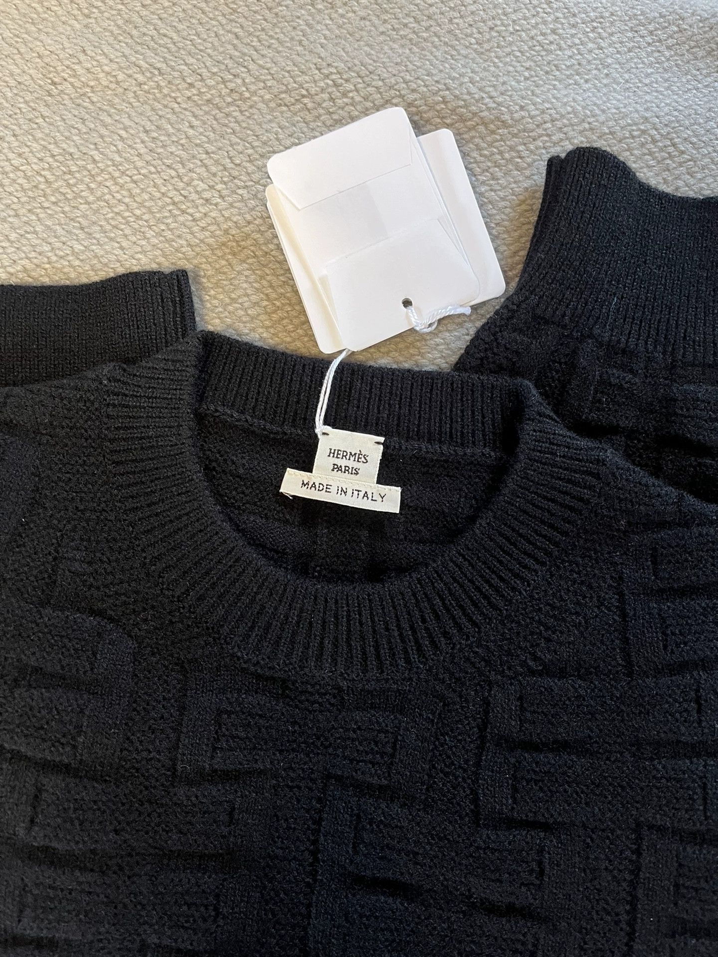 Hermes Classic Wool Sweater Black - dmc