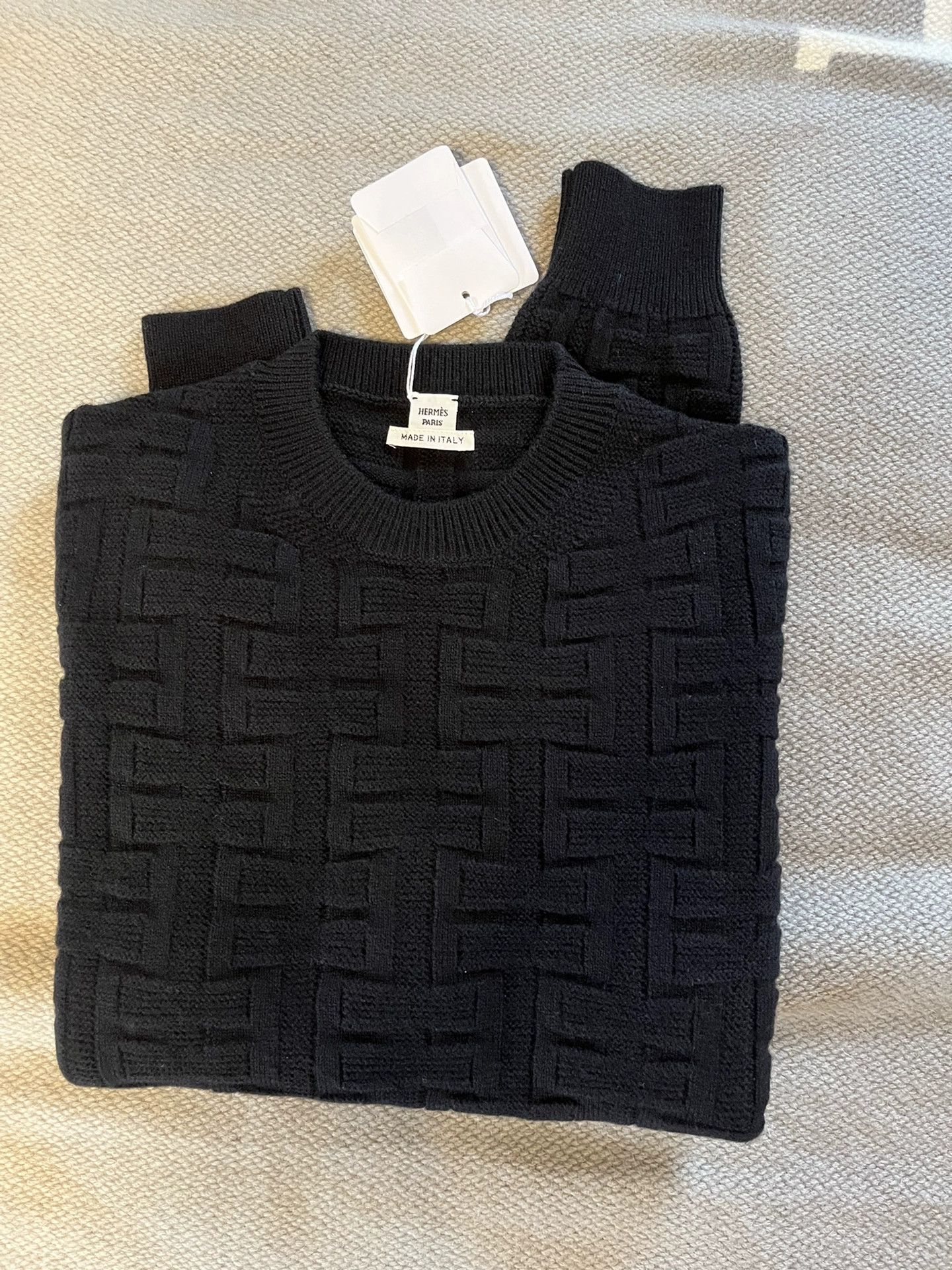 Hermes Classic Wool Sweater Black - dmc