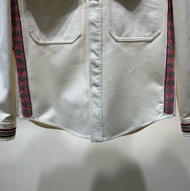 Valentino Valentino Beige Cotton Long Sleeve Shirt 0089 Size US M / EU 48-50 / 2 - 7 Thumbnail