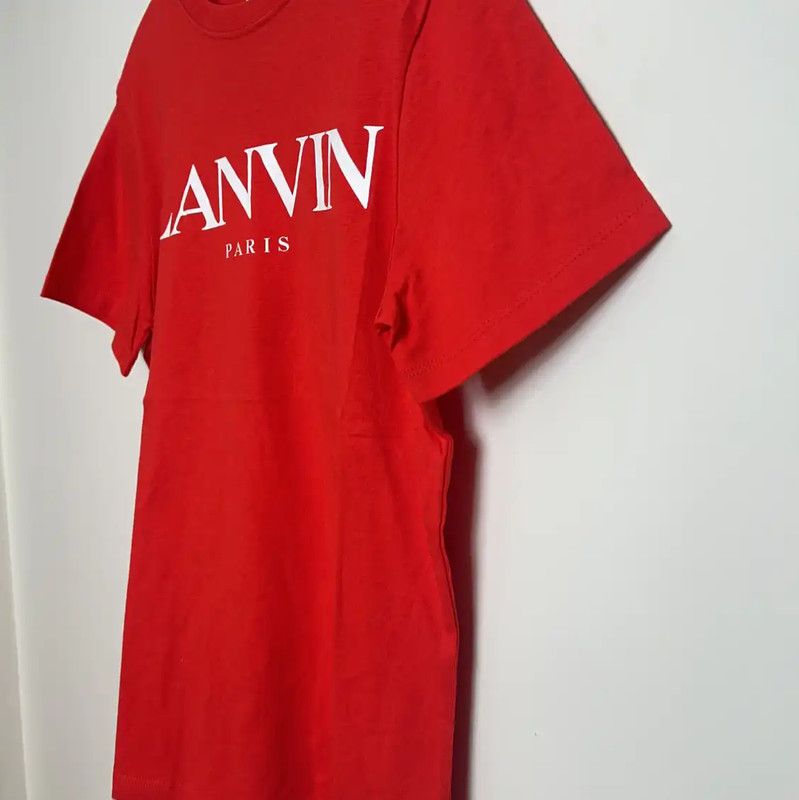 Lanvin Lanvin Red Cotton Men's T-Shirt 0089 Size US S / EU 44-46 / 1 - 3 Thumbnail