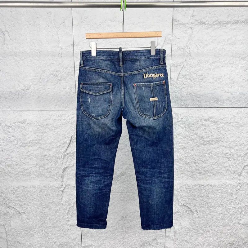 Dsquared2 DSQUARED2 Casual Blue Cotton Pants 0089 Size US 30 / EU 46 - 2 Thumbnail