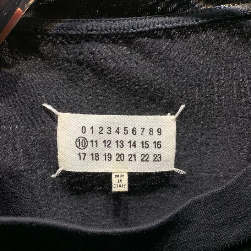Maison Margiela Maison Margiela Black Cotton Men's T-Shirt 0089 Size US M / EU 48-50 / 2 - 2 Thumbnail