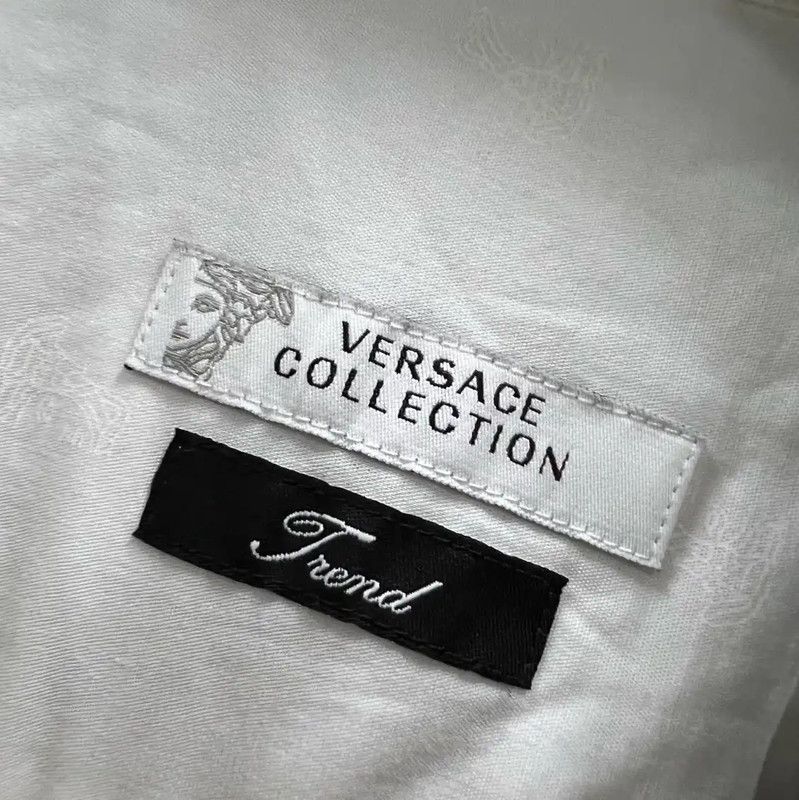 Versace Versace White Long Sleeve Shirt for Men 0089 Size US M / EU 48-50 / 2 - 4 Thumbnail