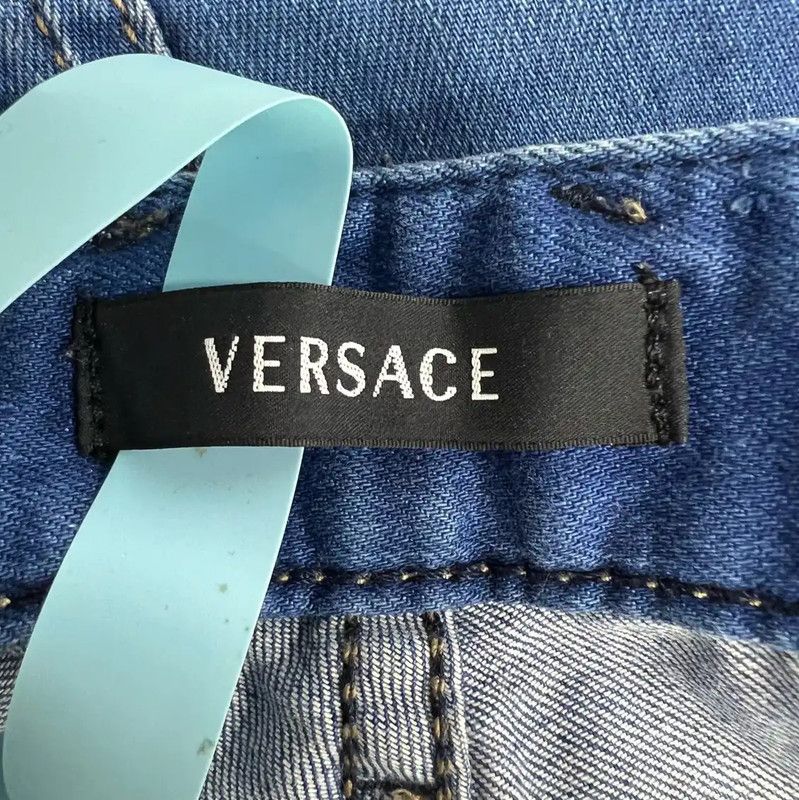 Versace Versace Casual Blue Cotton Pants 0089 Size US 30 / EU 46 - 3 Thumbnail