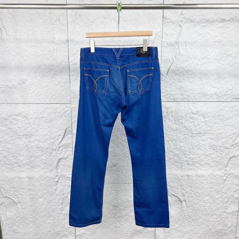Versace Versace Casual Blue Cotton Pants 0089 Size US 30 / EU 46 - 2 Thumbnail