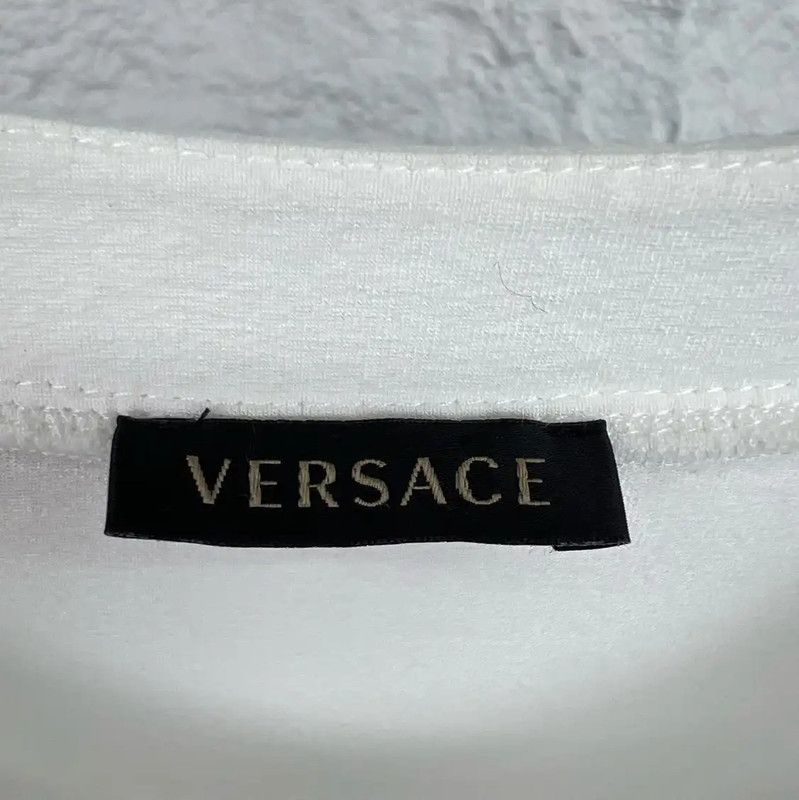 Versace Versace White Cotton Men's T-Shirt 0089 Size US M / EU 48-50 / 2 - 3 Thumbnail