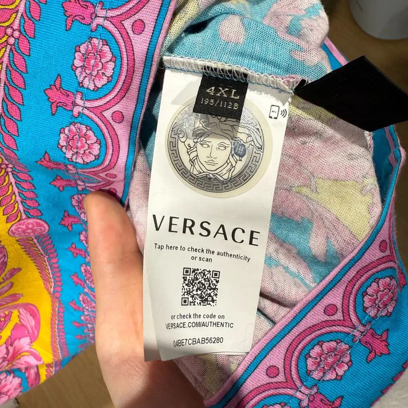 Versace Versace Colorful Cotton Blend Men's T-Shirt 0089 Size US XXL / EU 58 / 5 - 5 Thumbnail
