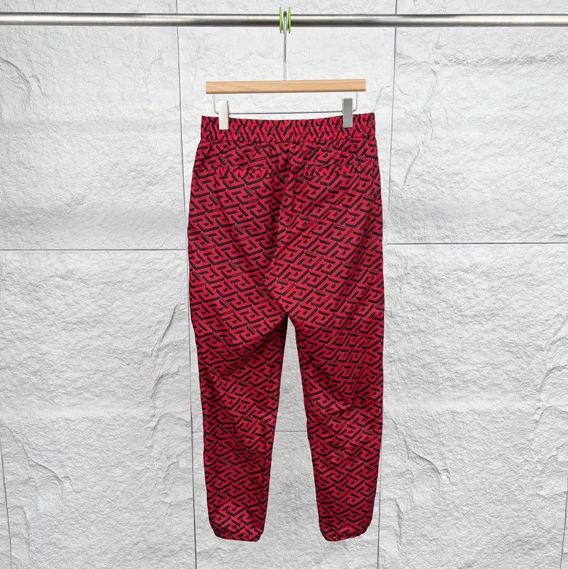 Versace Versace Red Casual Pants for Men 0089 Size US 32 / EU 48 - 2 Thumbnail