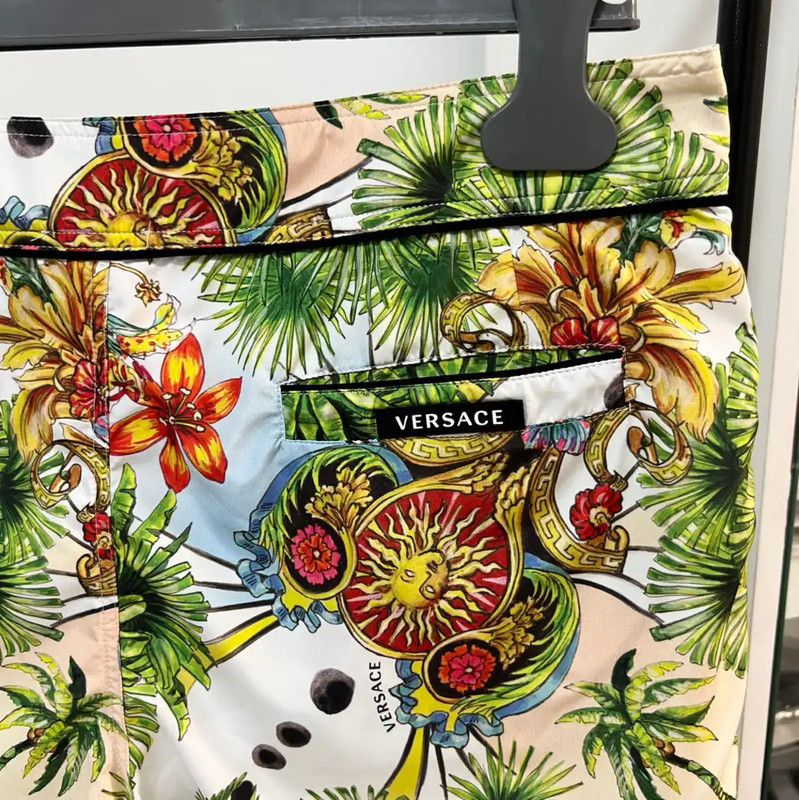 Versace Versace Colorful Men's Polyester Shorts 0089 Size US 30 / EU 46 - 6 Thumbnail