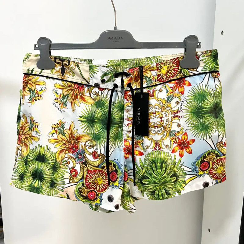 Versace Versace Colorful Men's Polyester Shorts 0089 Size US 30 / EU 46 - 2 Thumbnail