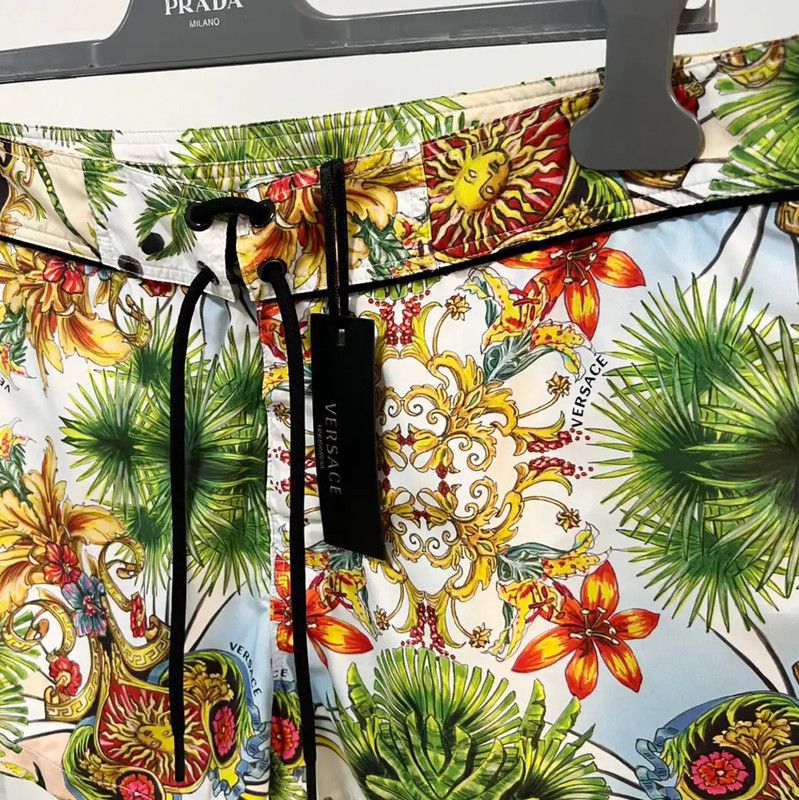 Versace Versace Colorful Men's Polyester Shorts 0089 Size US 30 / EU 46 - 4 Thumbnail