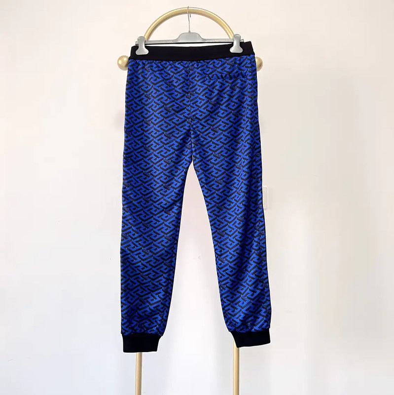 Versace Versace Blue Casual Pants for Men 0089 Size US 32 / EU 48 - 4 Thumbnail