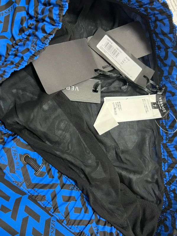 Versace Versace Summer Blue Printed Men's Casual Shorts 0089 Size US 30 / EU 46 - 7 Thumbnail