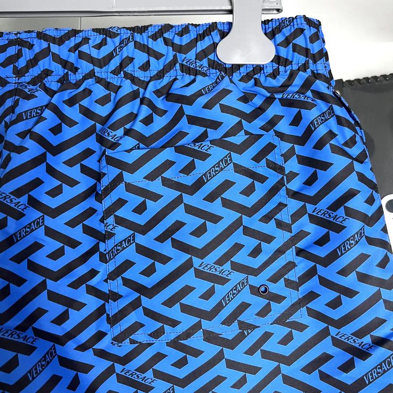 Versace Versace Summer Blue Printed Men's Casual Shorts 0089 Size US 30 / EU 46 - 5 Thumbnail