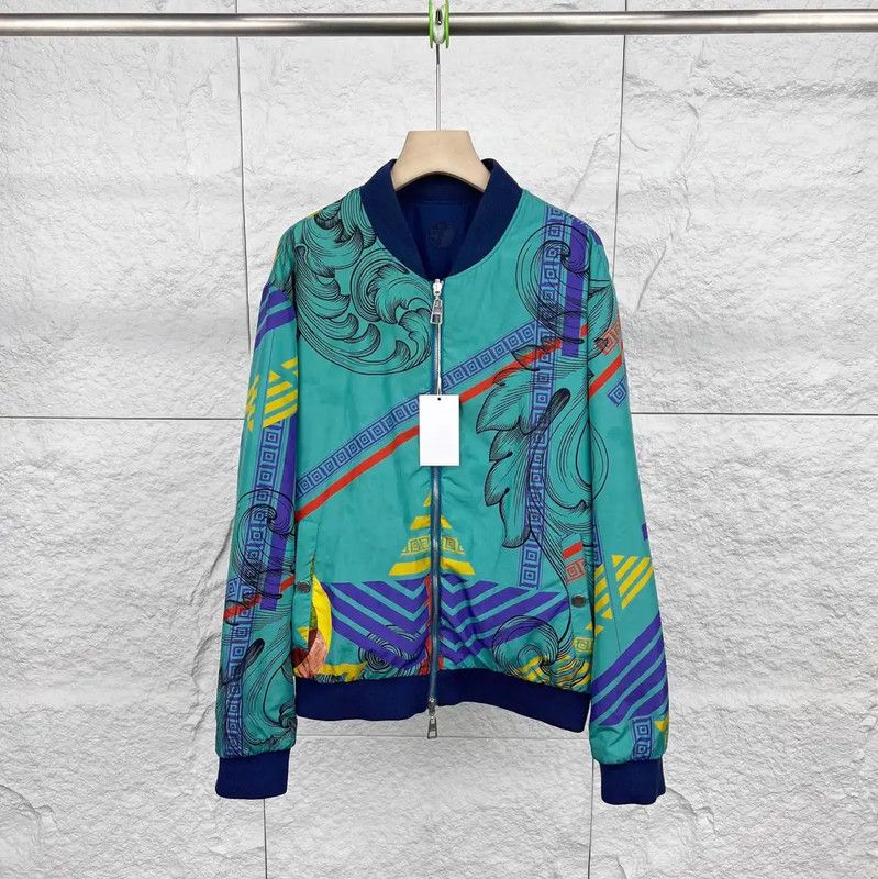 Versace Versace Navy Blue Cotton Men's Jacket 0089 Size US M / EU 48-50 / 2 - 3 Thumbnail