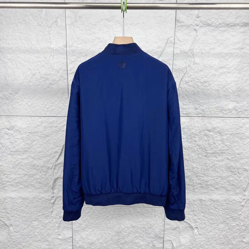 Versace Versace Navy Blue Cotton Men's Jacket 0089 Size US M / EU 48-50 / 2 - 2 Thumbnail