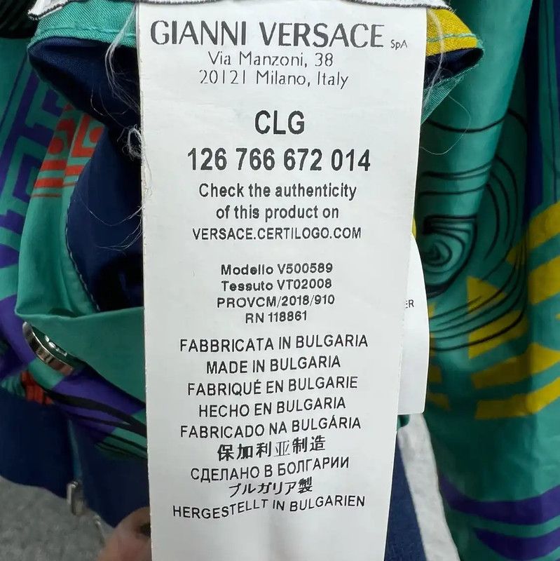 Versace Versace Navy Blue Cotton Men's Jacket 0089 Size US M / EU 48-50 / 2 - 6 Thumbnail