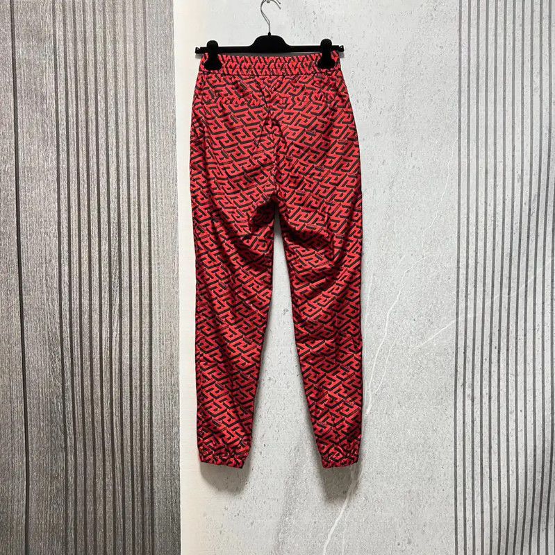 Versace Versace Red Embroidered Men's Casual Pants 0089 Size US 30 / EU 46 - 5 Thumbnail