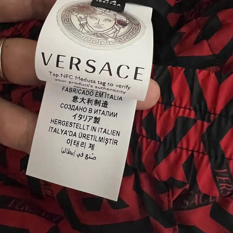 Versace Versace Red Embroidered Men's Casual Pants 0089 Size US 30 / EU 46 - 6 Thumbnail