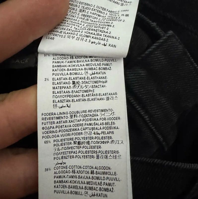 Versace Versace M Black Leather Logo Casual Pants 0089 Size US 32 / EU 48 - 6 Thumbnail