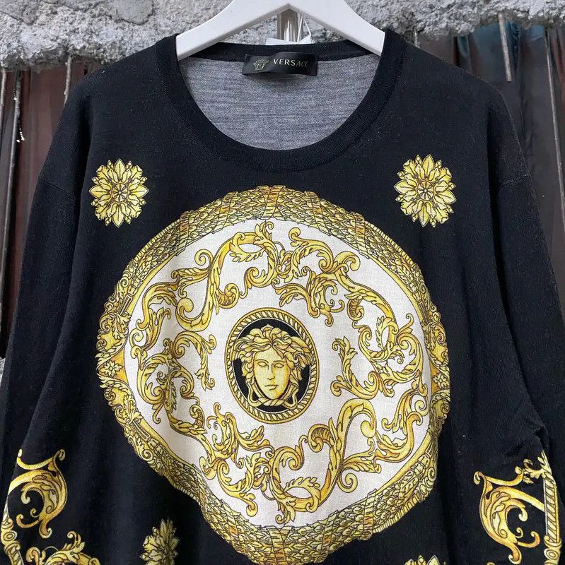 Versace Versace Multicolor Long Sleeve Pullover 0089 Size US M / EU 48-50 / 2 - 3 Thumbnail