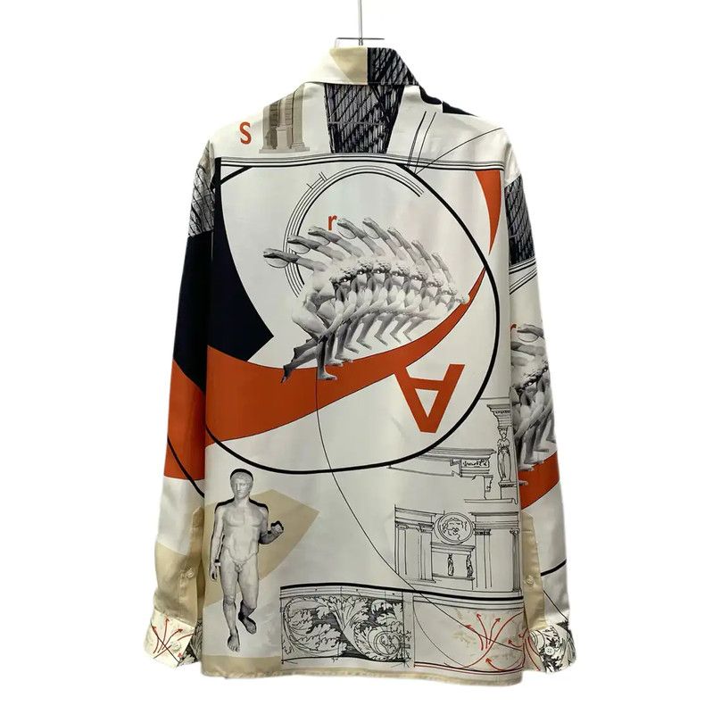 Versace Versace Multi-Colored Graphic Men's Shirt 0089 Size US M / EU 48-50 / 2 - 2 Thumbnail