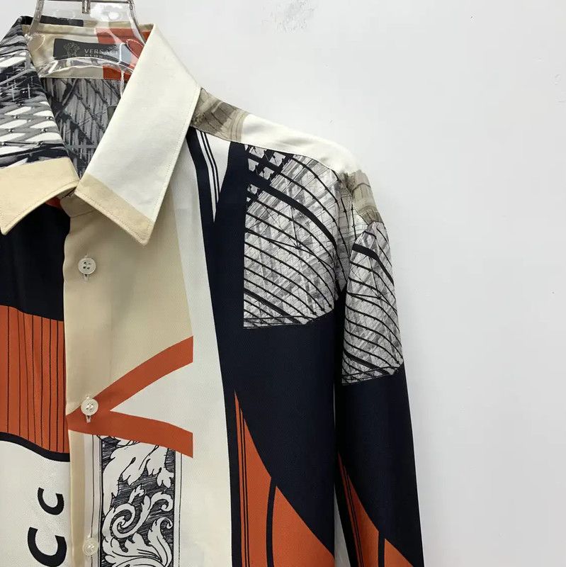 Versace Versace Multi-Colored Graphic Men's Shirt 0089 Size US M / EU 48-50 / 2 - 3 Thumbnail