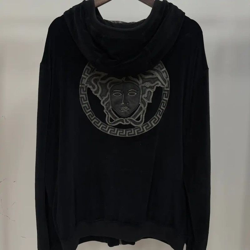 Versace Versace Black Men's Hooded Jacket 0089 Size US XXL / EU 58 / 5 - 2 Thumbnail