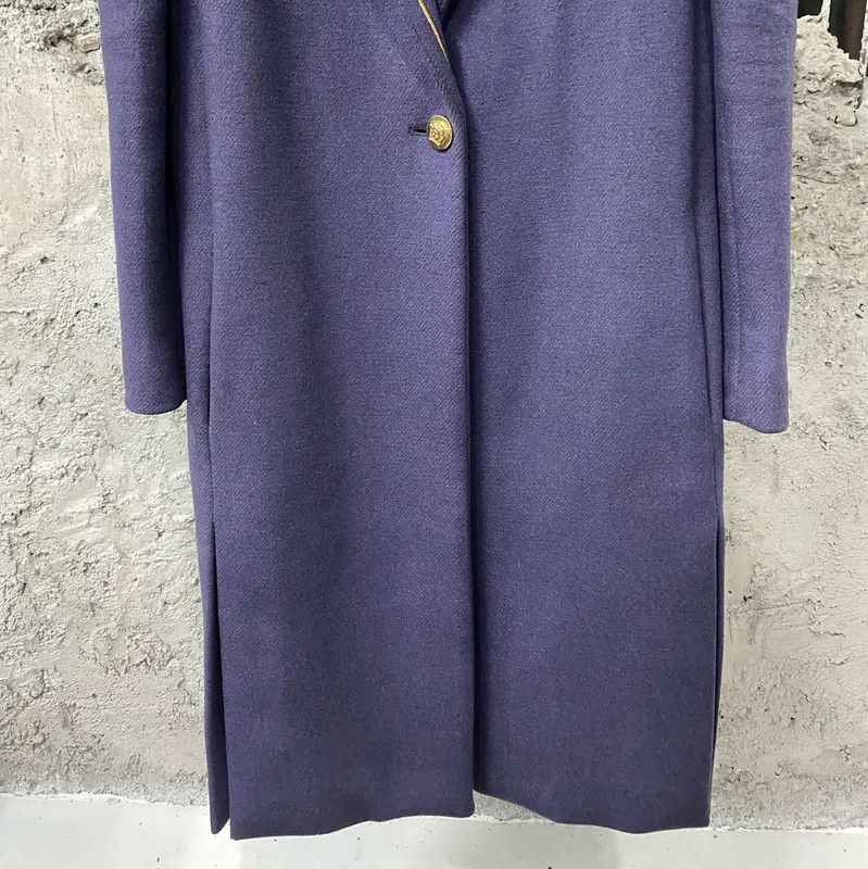 Versace Versace Deep Blue Long Coat for Men 0089 Size US M / EU 48-50 / 2 - 4 Thumbnail